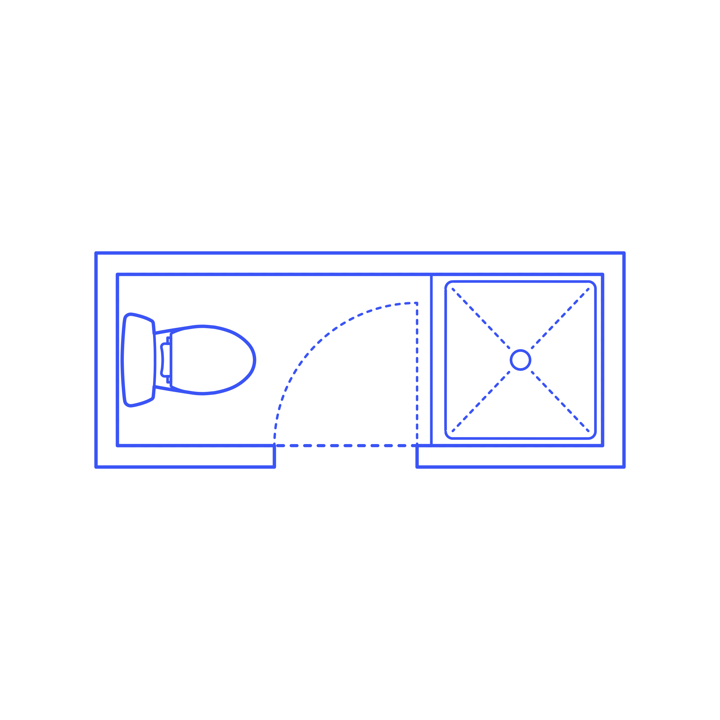 Layouts Bathrooms Half Shower 2 Wall Facing Silhouette Cutting Svg Files Free Vectors